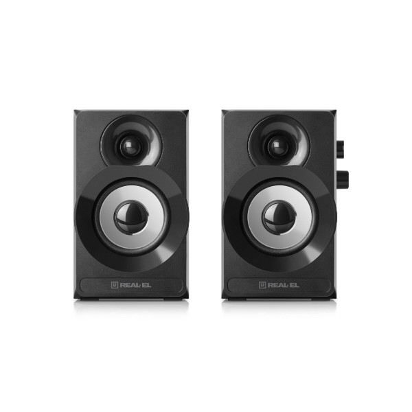 Фото - Компьютерная акустика компактная 2.0 REAL-EL S-217 Black (EL121200013)