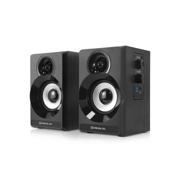 Фото - Компьютерная акустика компактная 2.0 REAL-EL S-217 Black (EL121200013)