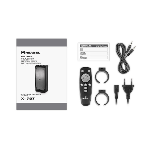 Фото - Акустична система REAL-EL X-797 Black (EL121600023)