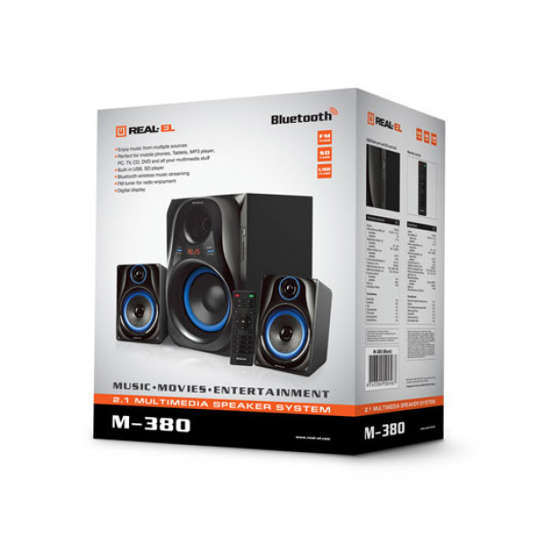 Фото - Комп'ютерна акустика 2.1 REAL-EL M-380 Black