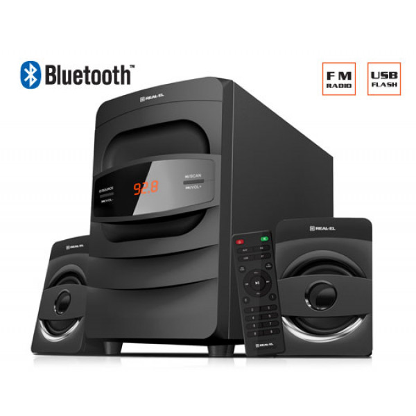 Фото - Комп'ютерна акустика 2.1 REAL-EL M-390 Black