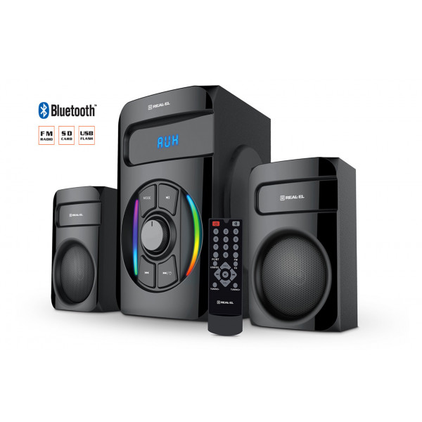 Фото - Комп'ютерна акустика 2.1 REAL-EL M-375 Black
