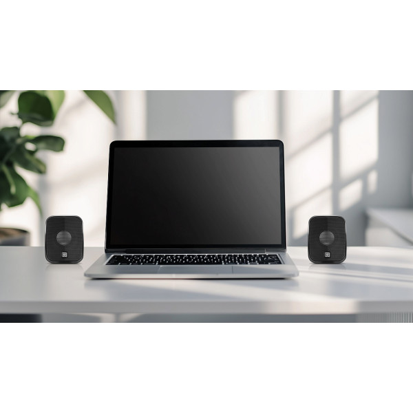 Фото - Компьютерная акустика компактная 2.0 REAL-EL S-25 Black (EL121100022)