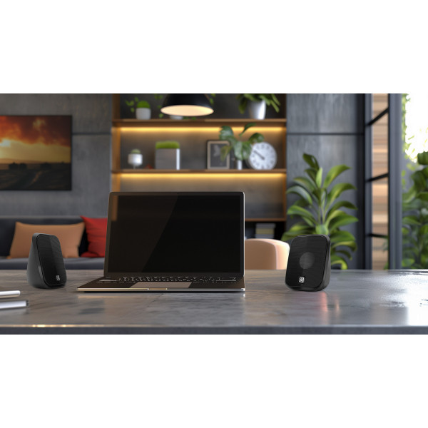 Фото - Компьютерная акустика компактная 2.0 REAL-EL S-25 Black (EL121100022)