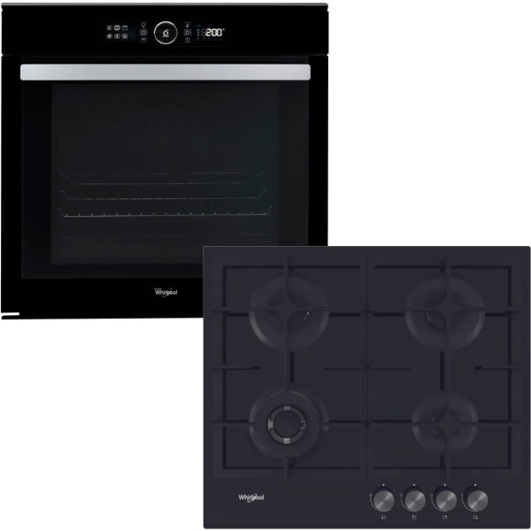 Фото - Комплект техніки Whirlpool Духова шафа + Варильна поверхня Whirlpool AKZM8420NB + GOA 6425/NB1