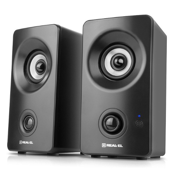Фото - Комп'ютерна акустика звичайна 2.0 REAL-EL S-405 Black