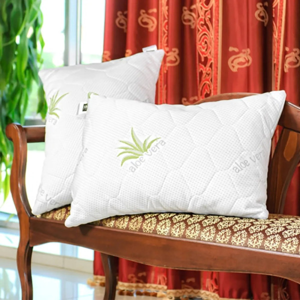 Фото - Подушка стандартная MirSon №802 Dorotea EcoSilk Hand made 40х60 см (2200003196948)