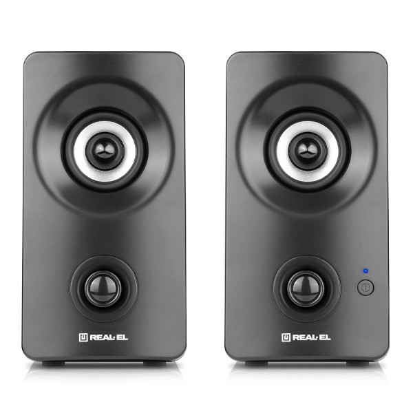 Фото - Комп'ютерна акустика звичайна 2.0 REAL-EL S-405 Black