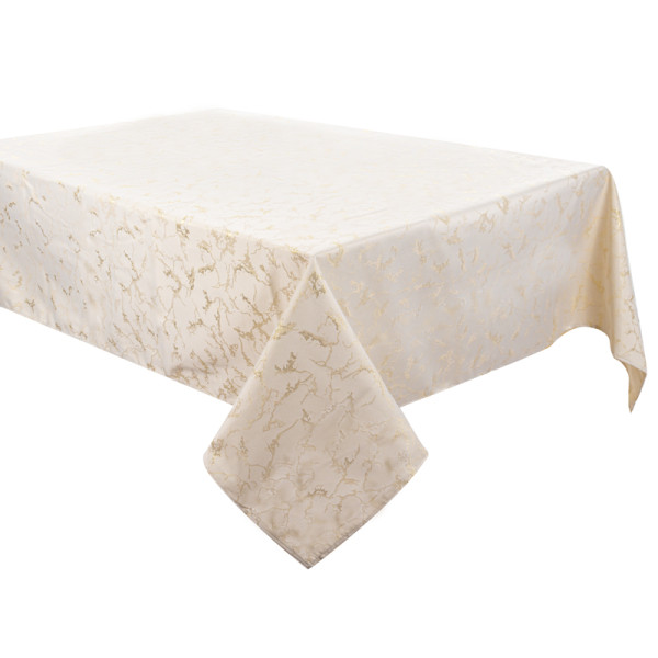 Фото - Скатерть прямоугольная Lefard Alba lurex teflon oro 160х240 см (715-335)
