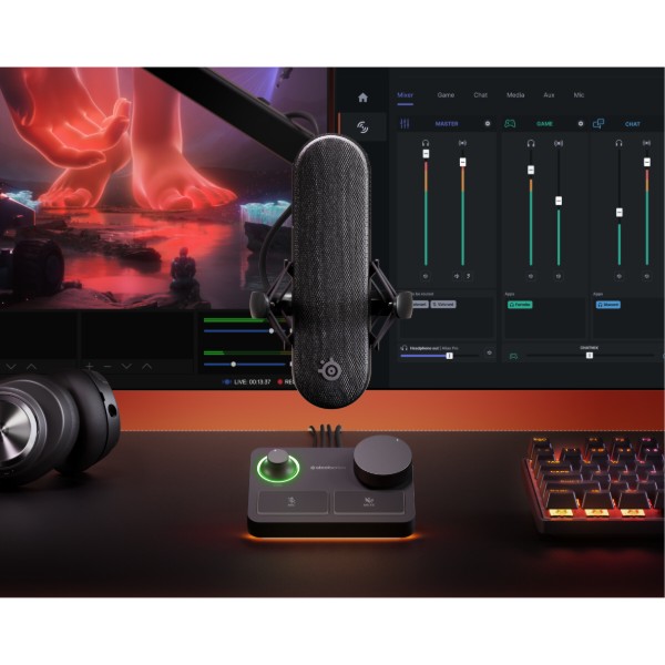 Фото - Микрофон для компьютера проводной SteelSeries Alias Pro (61597)