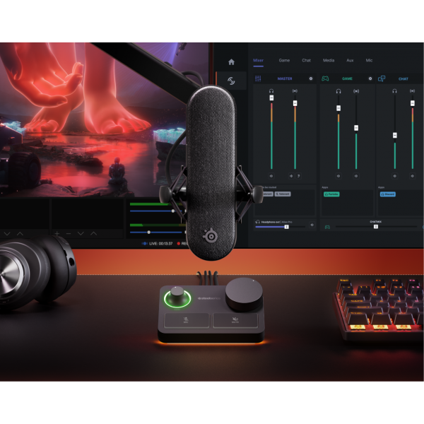 Фото - Мікрофон до комп'ютера SteelSeries Alias Pro (61597)
