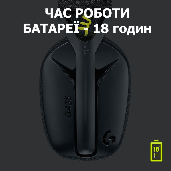 Фото - Гарнитура беспроводная игровая Logitech G435 Black (981-001050)