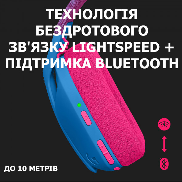 Фото - Гарнітура бездротова ігрова Logitech G435 Blue (981-001062)