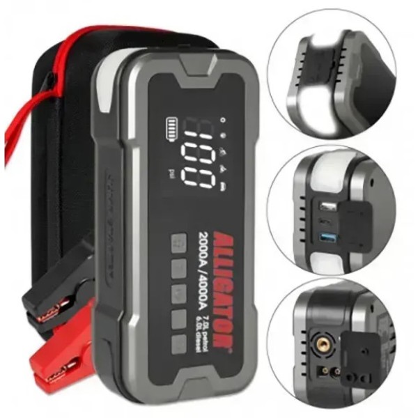 Фото - Пускозарядное устройство ALLIGATOR 24000mAh 2000A/4000A (JS850)
