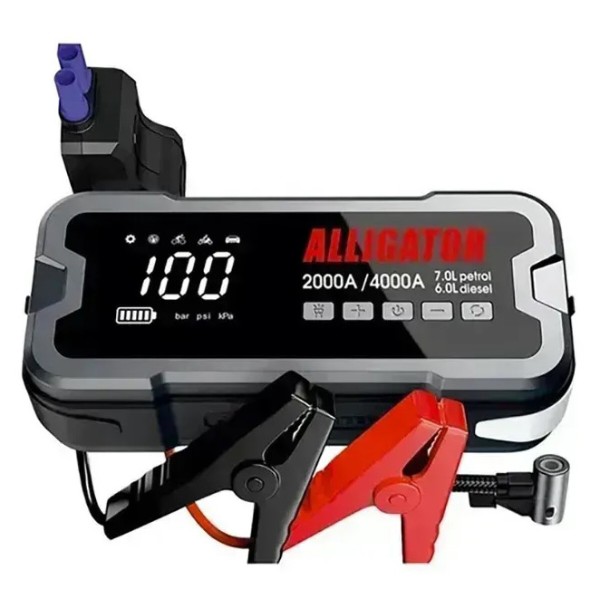 Фото - Пускозарядное устройство ALLIGATOR 24000mAh 2000A/4000A (JS850) Фото - Пускозарядное устройство ALLIGATOR 24000mAh 2000A/4000A (JS850)