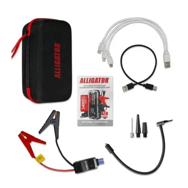 Фото - Пускозарядное устройство ALLIGATOR 24000mAh 2000A/4000A (JS850)