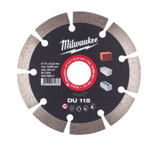 Фото - Диск алмазний Milwaukee DU 125 125 мм (4932399522)