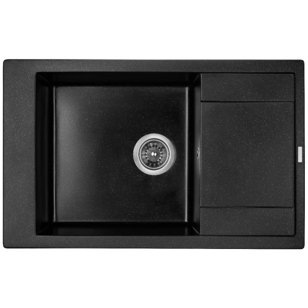 Фото - Мийка кухонна GRANADO Almeria Black Shine