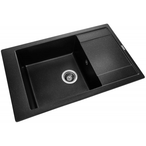 Фото - Мийка кухонна GRANADO Almeria Black Shine