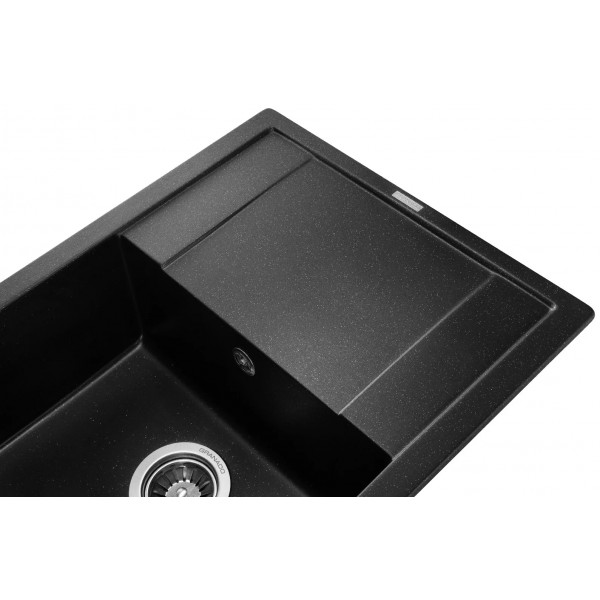 Фото - Мийка кухонна GRANADO Almeria Black Shine