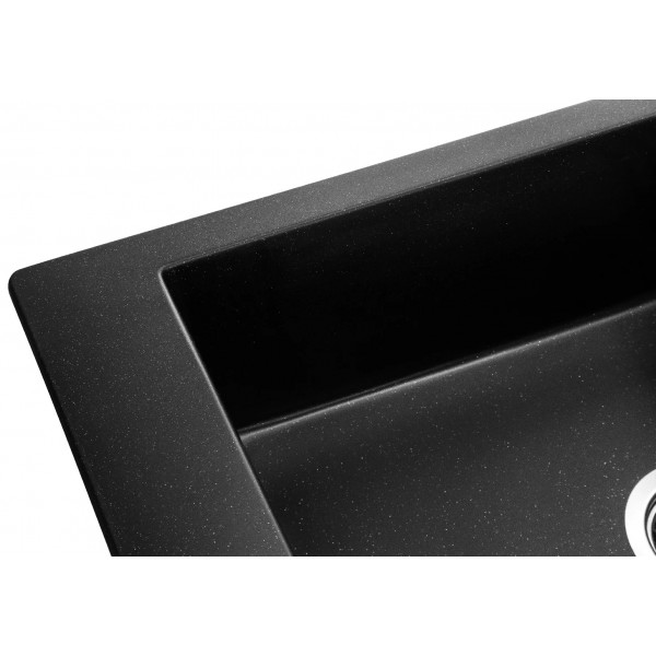 Фото - Мийка кухонна GRANADO Almeria Black Shine