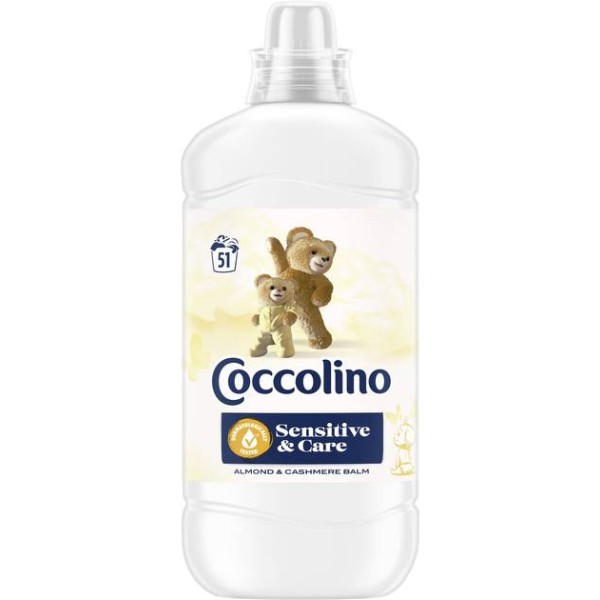 Фото - Ополаскиватель для белья Coccolino Sensitive & Care Almond & Cashmere Balm 1.275 л Фото - Ополаскиватель для белья Coccolino Sensitive & Care Almond & Cashmere Balm 1.275 л