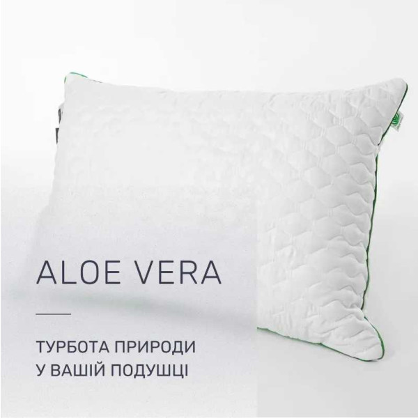 Фото - Подушка стандартна MirSon шовкова Eco Aloe Vera 0545 Середня 40х60 см (2200000393401)