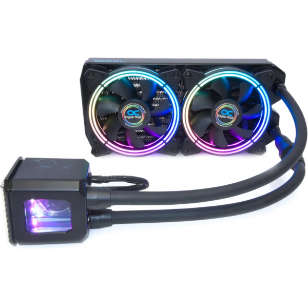 Фото - Водяна система охолодження ALPHACOOL AURORA 240/DIGITAL RGB (11728)