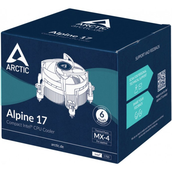 Фото - Процесорний кулер ARCTIC Alpine 17 (ACALP00040A)