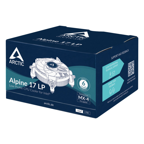 Фото - Процессорный кулер ARCTIC Alpine 17 LP (ACALP00042A)