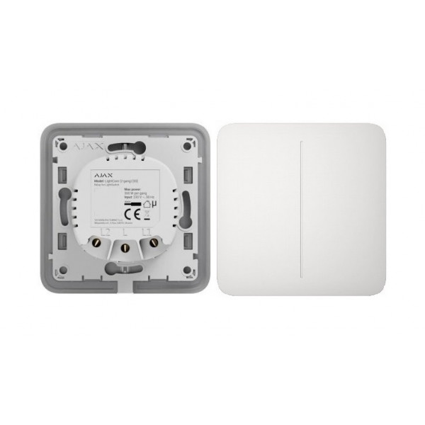 Фото - Кнопка LightSwitch для двухклавишного выключателя Ajax ALS2W