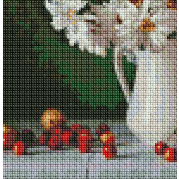 Фото - Алмазний живопис Ideyka "Ромашкова краса" 40х40см (AMO7331)