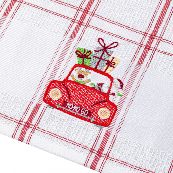 Фото - Полотенце кухонное Home Line 45х70 КЛЕТКА КРАСНАЯ (180060)