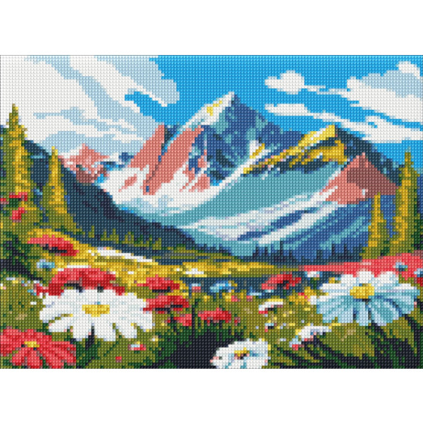 Фото - Алмазная живопись Ideyka Контрасты природы 30х40 см (AMO8136)