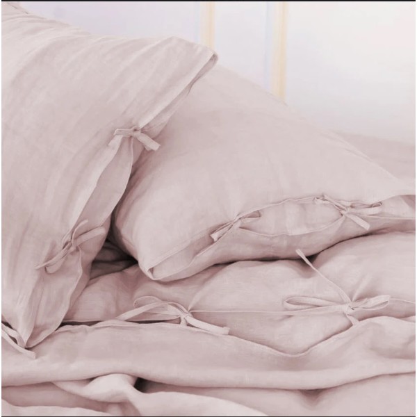 Фото - Простирадло двоспальне MirSon Льон Linen Amalia 180х200 см (2200008249045)