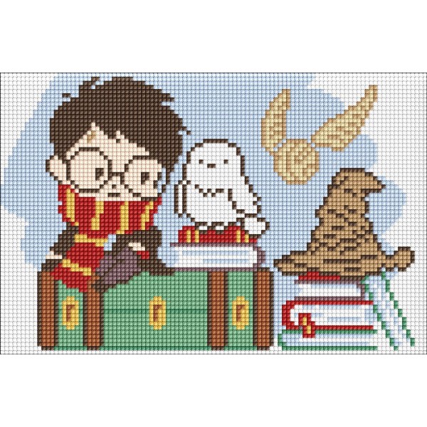 Фото - Алмазний живопис Ideyka WB Harry Potter: Подорож Гаррі 20х30см (AMC20510)