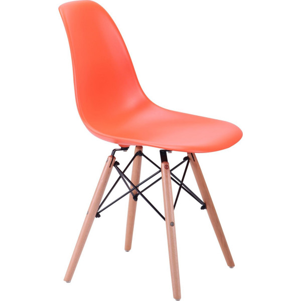 Фото - Стілець кухоний AMF Aster PL Wood Пластик Оранжевый