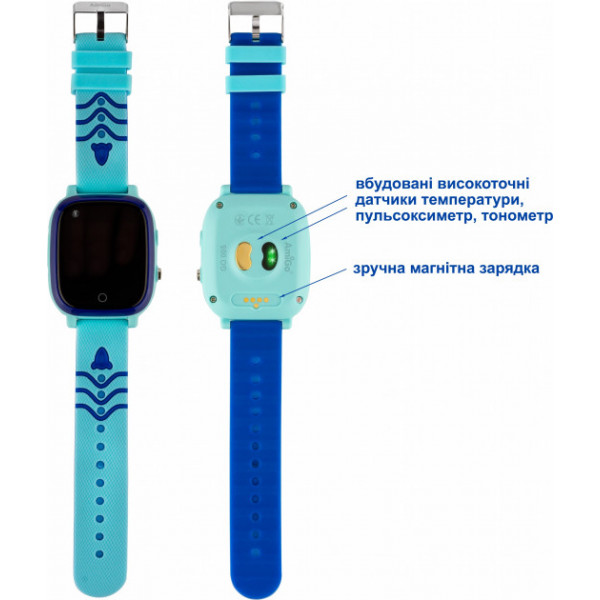 Фото - Уценка - Детские часы AmiGo GO005 4G WIFI Thermometer Blue
