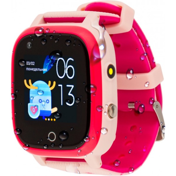 Фото - Уцінка - Дитячий годинник AmiGo GO005 4G WIFI Thermometer Pink