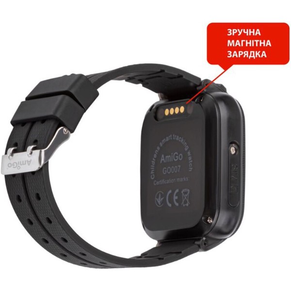 Фото - Детские часы AmiGo GO007 FLEXI GPS Black