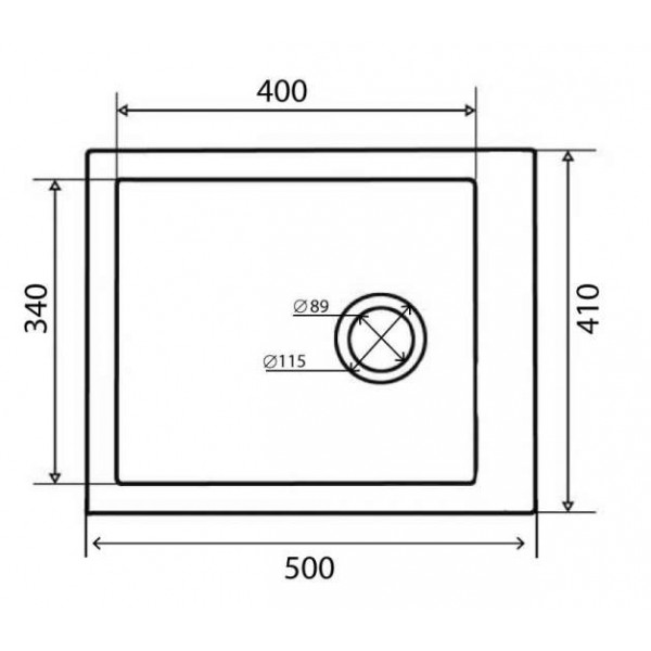 Фото - Мийка кухонна Ventolux Amore (BLACK QUARTZ) 500x410x190