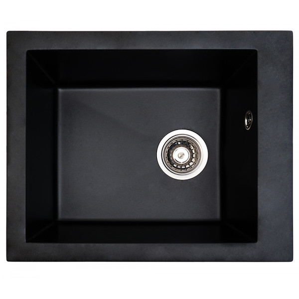 Фото - Мийка кухонна Ventolux Amore (BLACK QUARTZ) 500x410x190