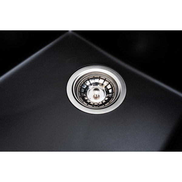 Фото - Мийка кухонна Ventolux Amore (BLACK QUARTZ) 500x410x190