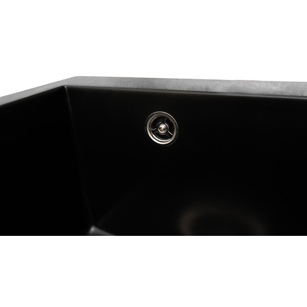 Фото - Мийка кухонна Ventolux Amore (BLACK QUARTZ) 500x410x190