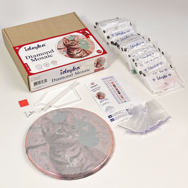 Фото - Алмазний живопис Ideyka Ніжні тюльпани 19 см (AM-R7935)