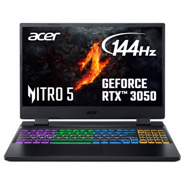 Фото - Ноутбук ігровий Acer Nitro 5 AN515-58 (NH.QFHEU.004) Obsidian Black