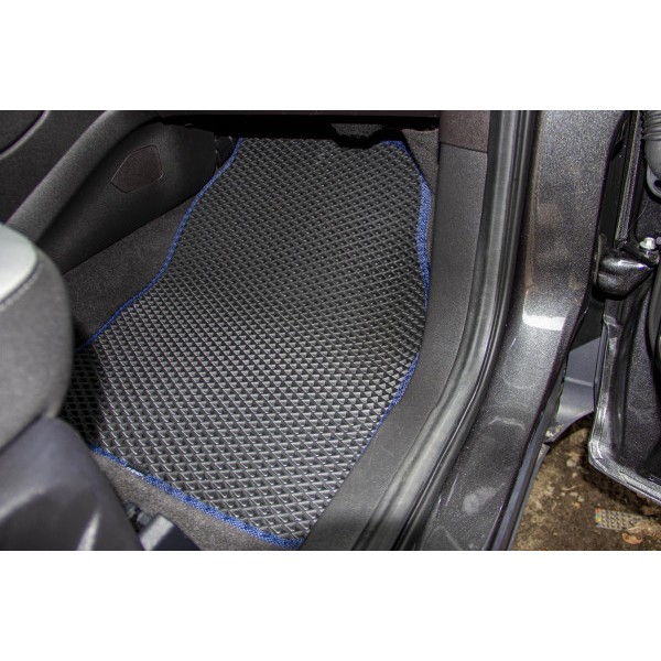 Фото - Килимки ворсові в салон авто EVAtech Standard для Ford C-Max (C344) (2 clips) 2010-2019 2 покоління Minivan EU чорний кант FD12377AD2FC2VEB