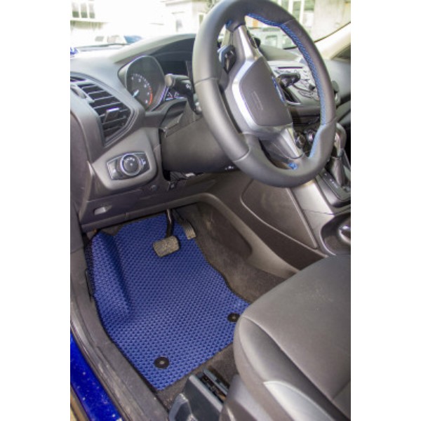 Фото - Килимки ворсові в салон авто EVAtech Standard для Ford C-Max (C344) (2 clips) 2010-2019 2 покоління Minivan EU чорний кант FD12377AD2FC2VEB