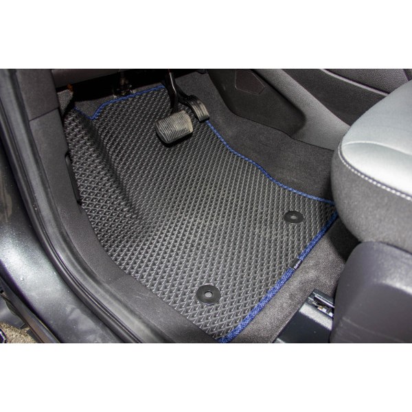 Фото - Килимки ворсові в салон авто EVAtech Standard для Ford C-Max (C344) (2 clips) 2010-2019 2 покоління Minivan EU чорний кант FD12377AD2FC2VEB