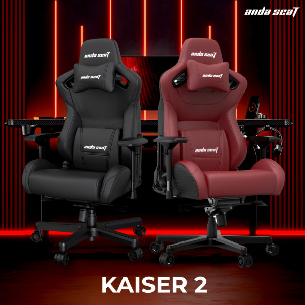Фото - Кресло для геймеров Anda Seat Kaiser 2 Black/Maroon Size XL (AD12XL-02-AB-PV/C-A05)